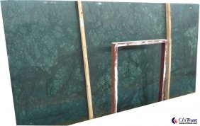 Dark indian forest green marble